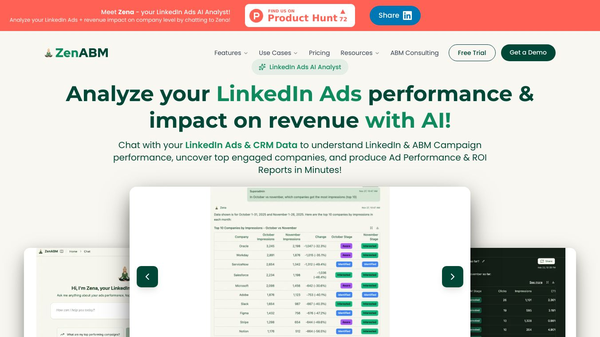 Zena by ZenABM - LinkedIn Ads AI Analyst