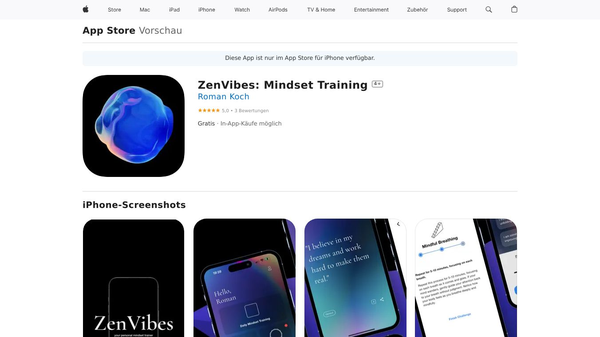 ZenVibes. Your Personal Mindset Coach