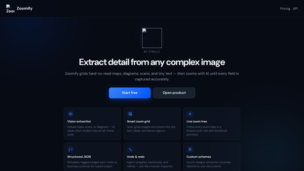 Zoomify · Image Detail Extraction
