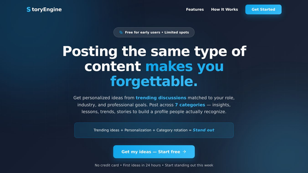Ztory Engine - AI LinkedIn Content Ideas