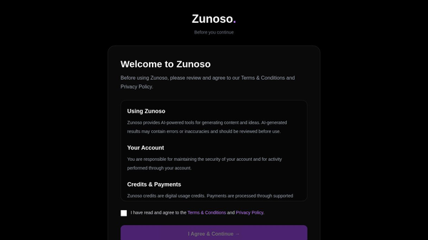 Zunoso AI