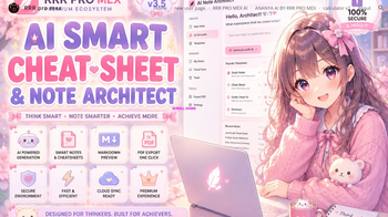 AI Smart Cheat-Sheet & Note Architect.