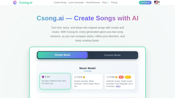 Csong.ai — Create Songs with AI