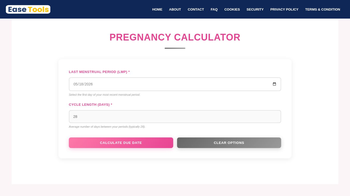 Pregnancy Calculator | Ease Tools