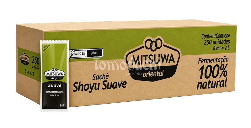 Caixa de Molho Shoyu Suave Mitsuwa