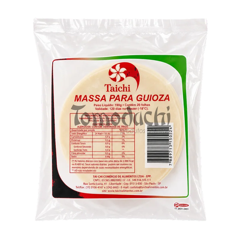 Massa Fina Importada P/ Guioza Taichi