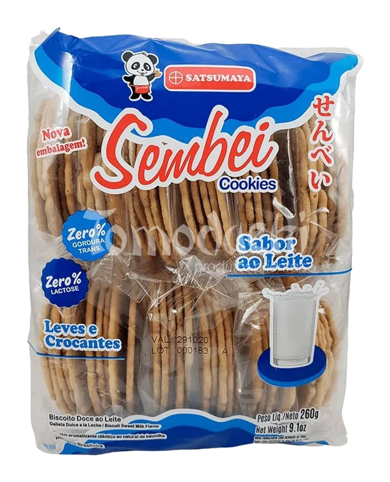 Biscoito Sembei Ao Leite Sapporo
