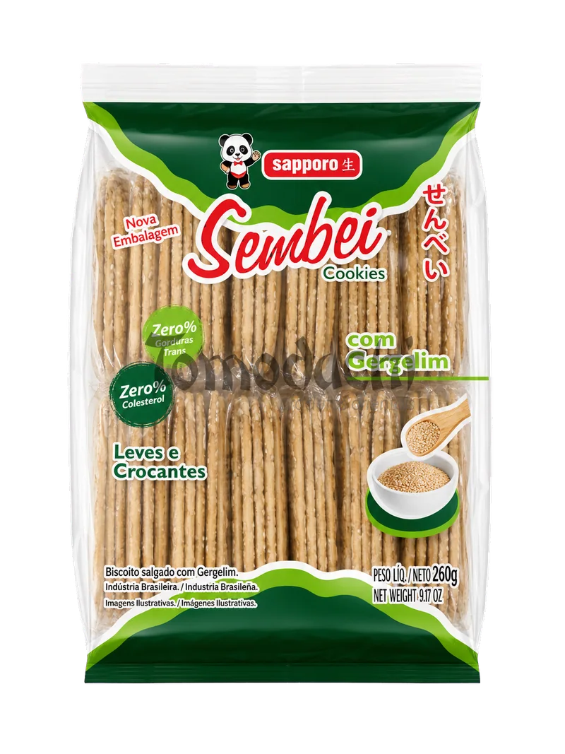 Biscoito Sembei de Gergelim Sapporo