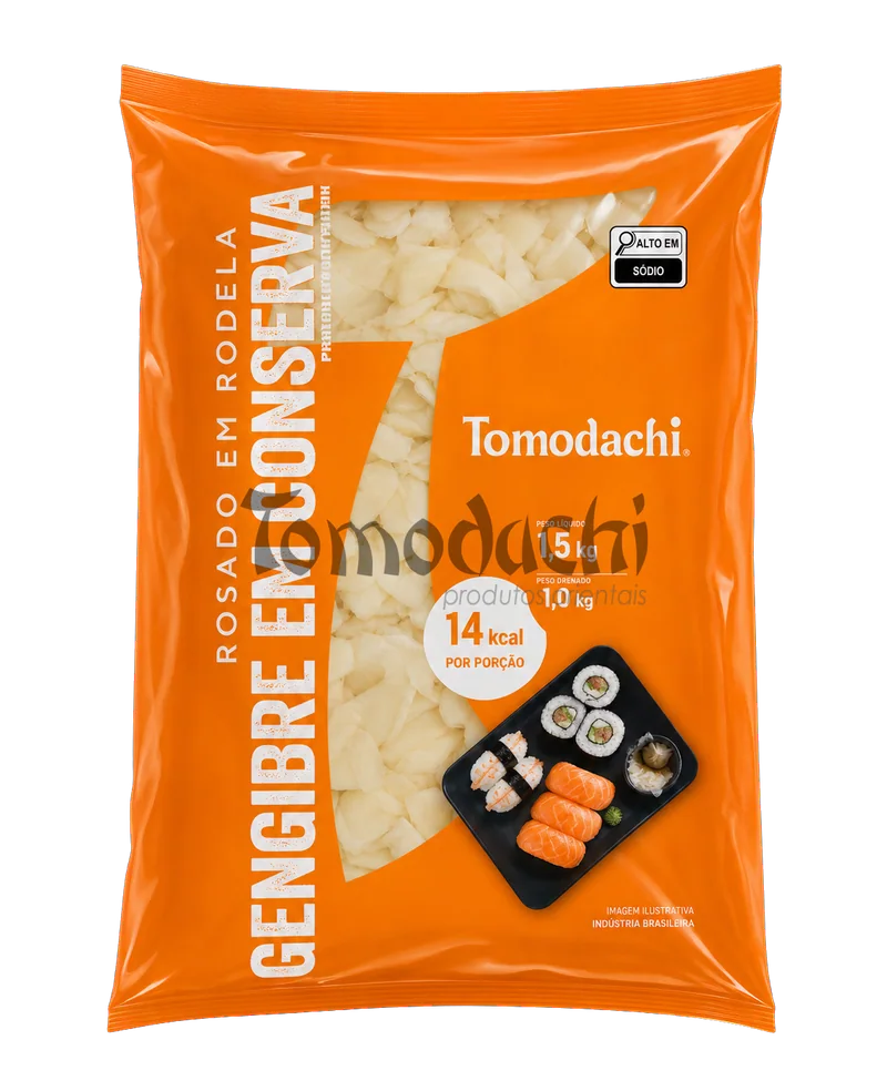 Gengibre Em Conserva Rosado Em Rodela Tomodachi