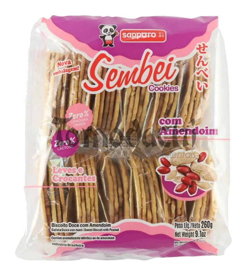 Biscoito Sembei de Amendoim Sapporo