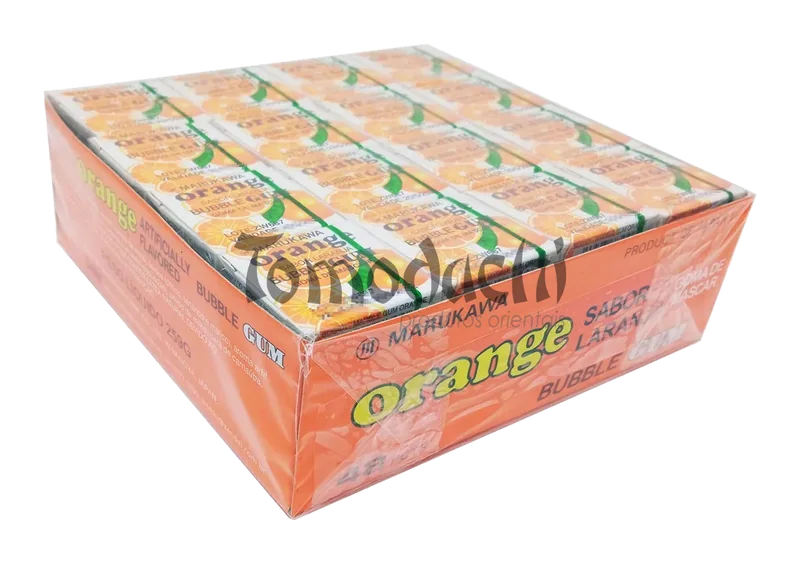 Caixa de Chiclete de Laranja Marukawa
