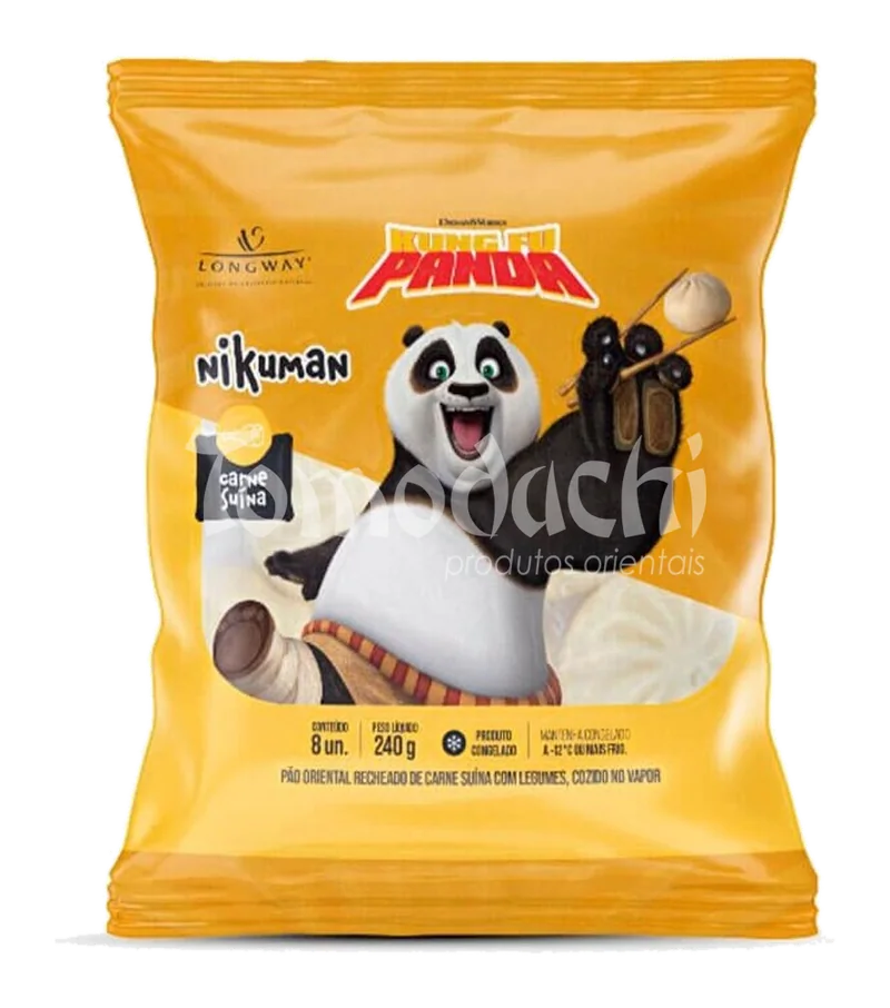 Nikuman Kung-Fu-Panda Sabor Carne Suína Long Way