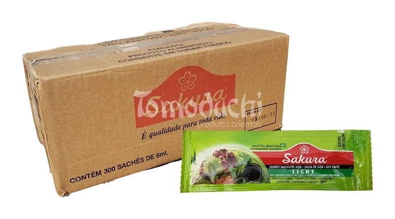 Caixa de Molho Shoyu Suave Sakura