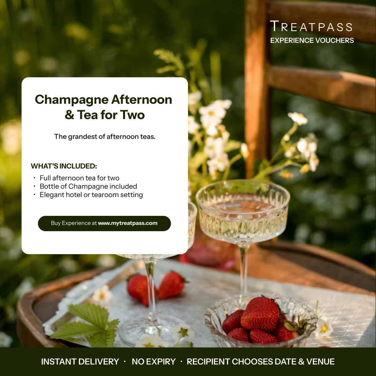 Champagne Afternoon Tea for Two