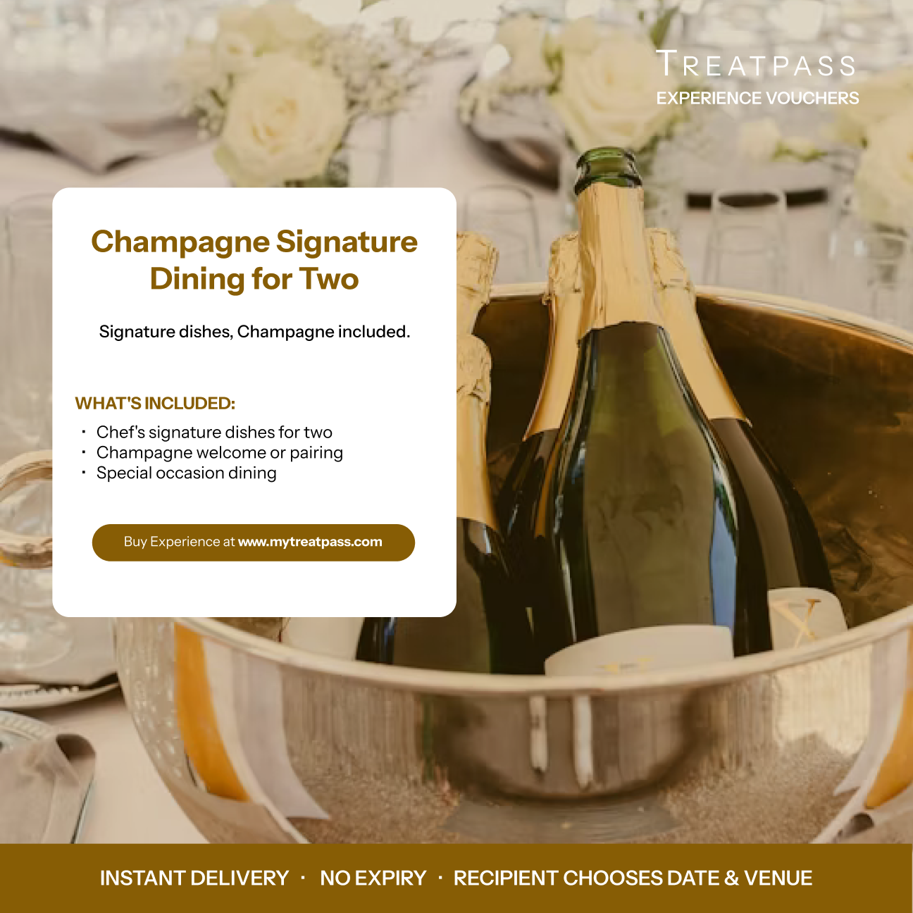 Champagne Signature Dining for Two