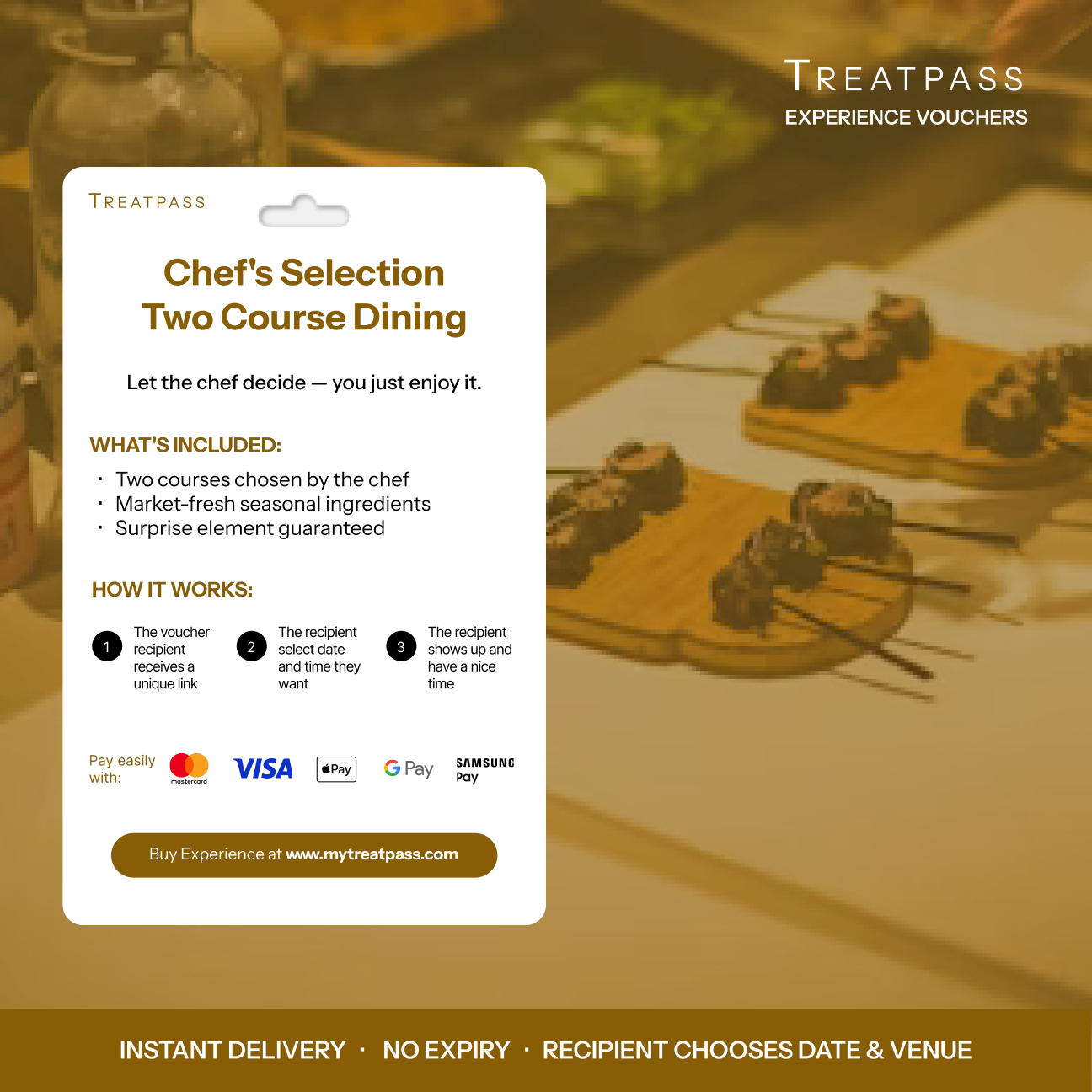 Chef's Selection Two Course Dining