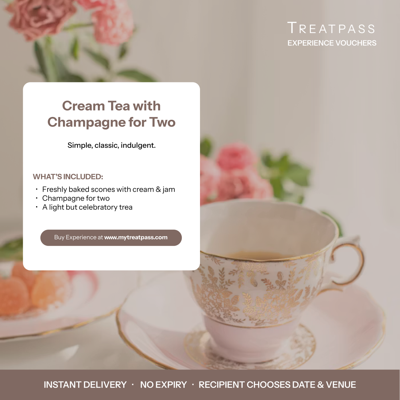 Cream Tea with Champagne for Two
