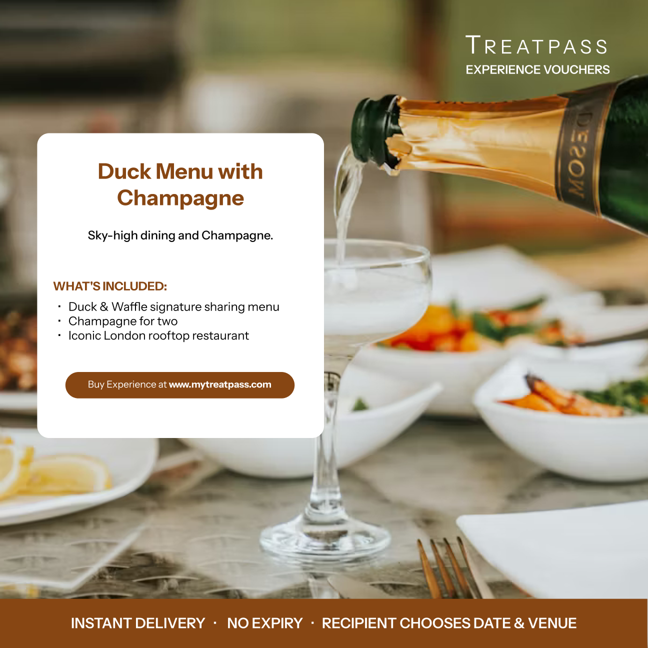 Duck Menu with Champagne