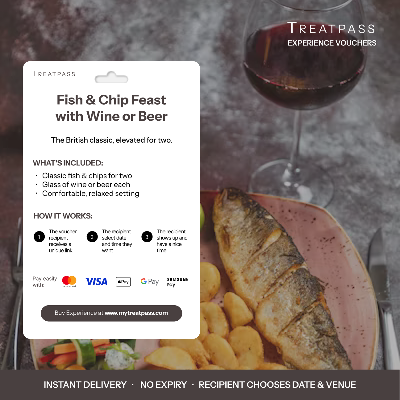 Fish & Chip Feast with Wine or Beer