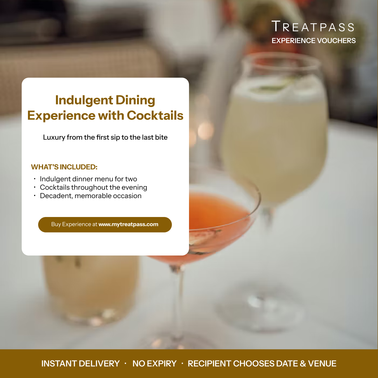 Indulgent Dining Experience with Cocktails