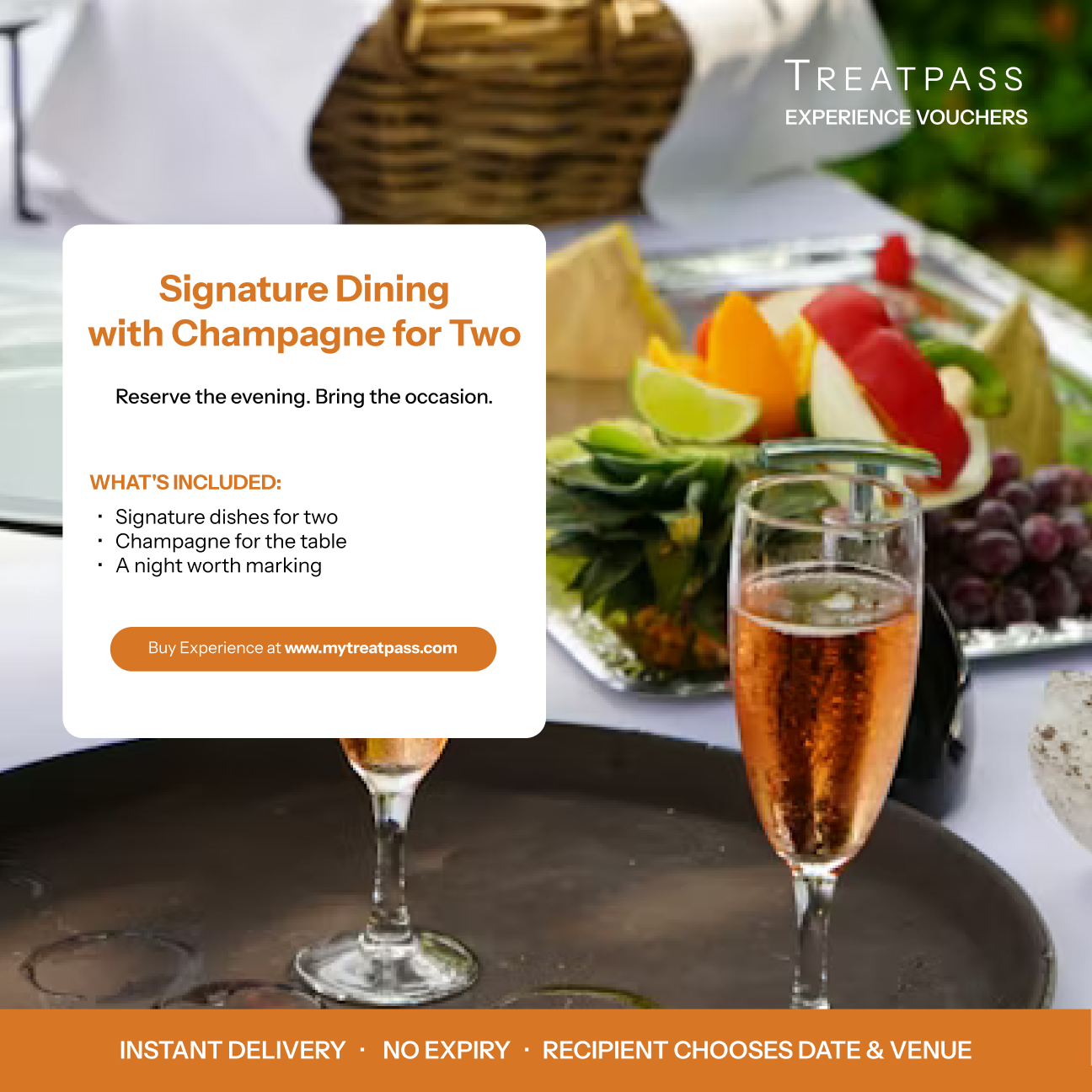 Signature Dining with Champagne for Two