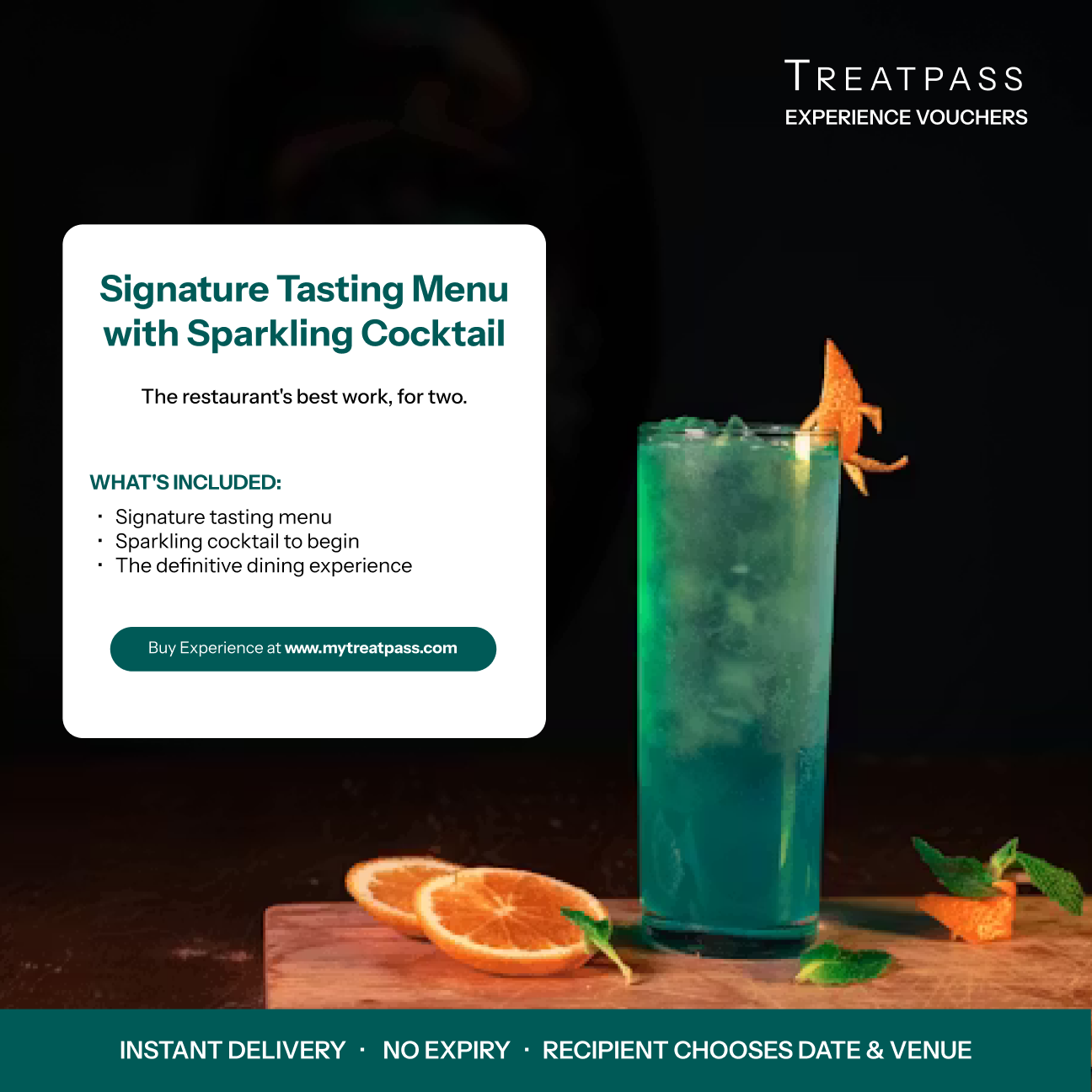 Signature Tasting Menu with Sparkling Cocktail