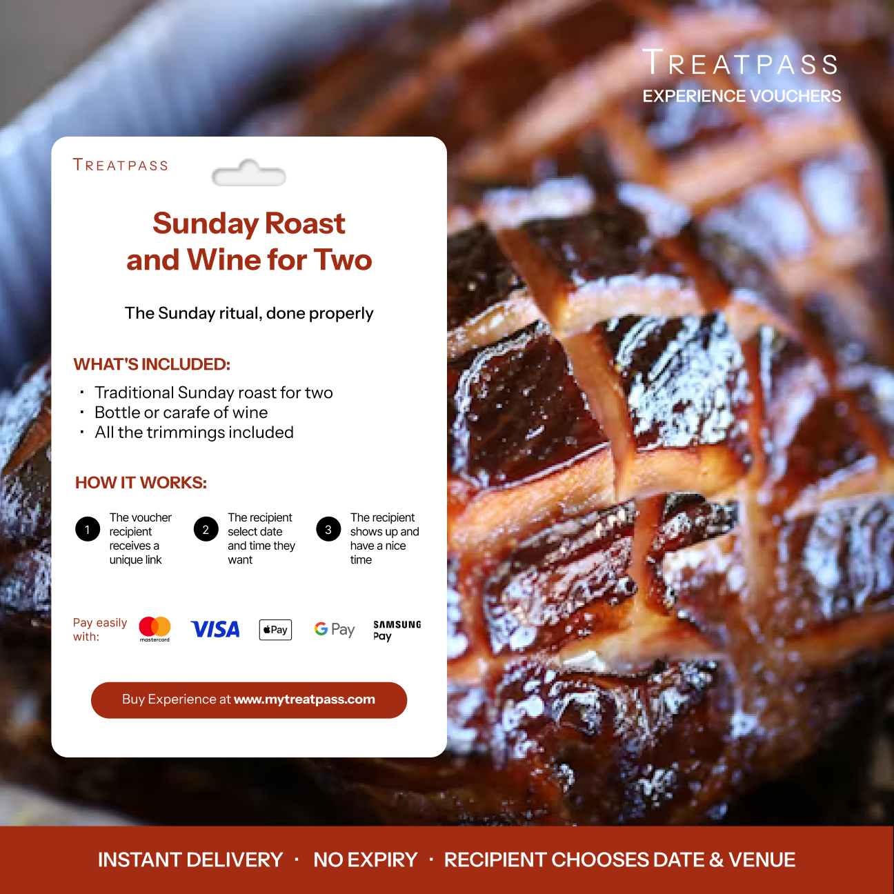 Sunday Roast and Wine for Two