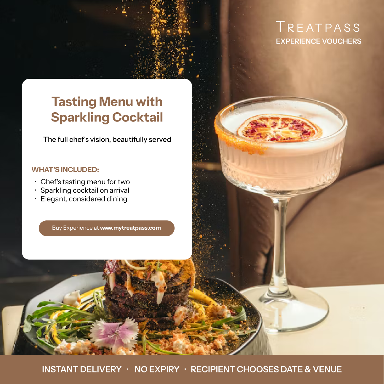Tasting Menu with Sparkling Cocktail