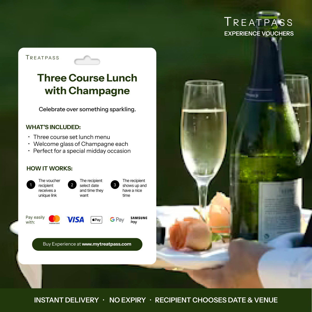 Three Course Lunch with Champagne