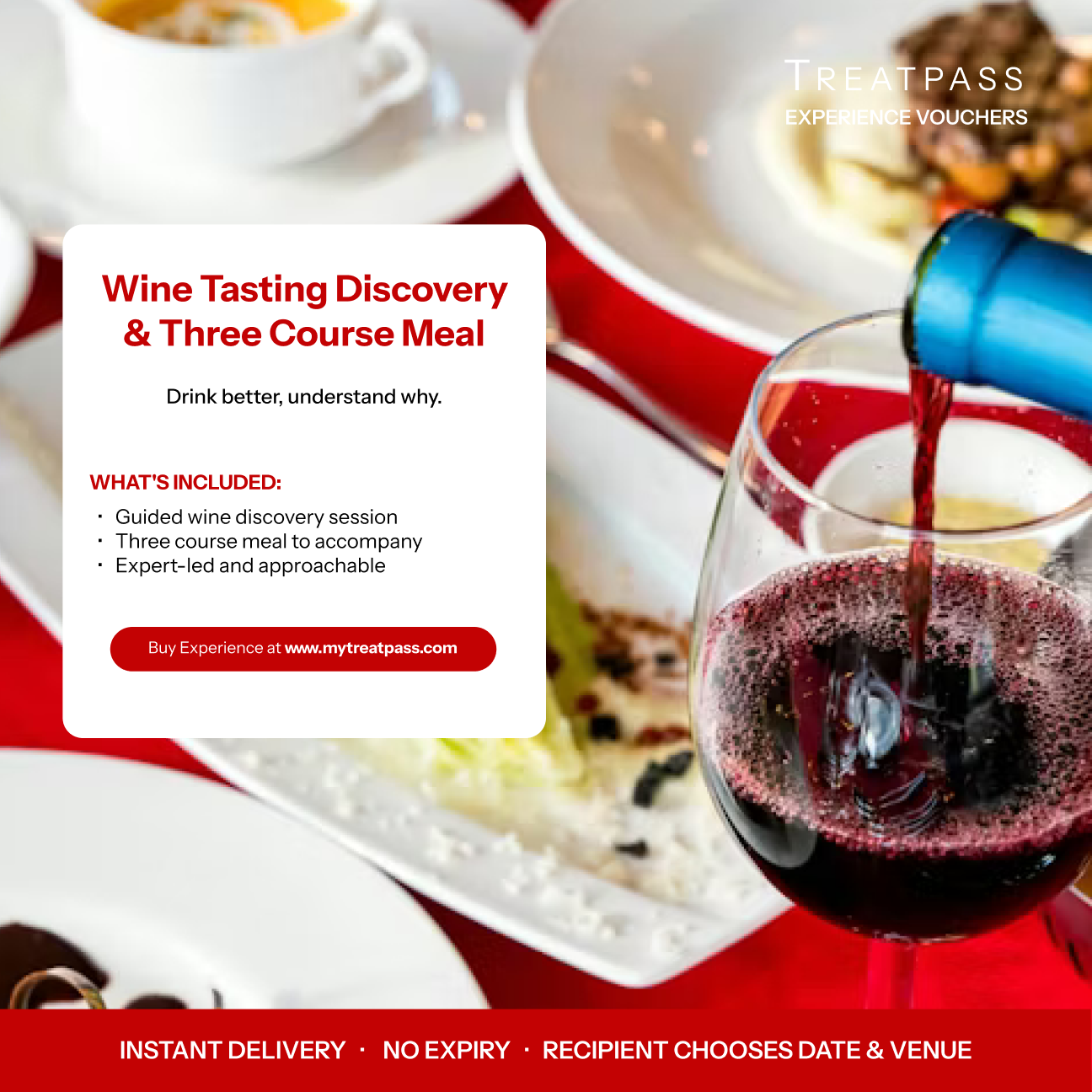 Wine Tasting Discovery & Three Course Meal