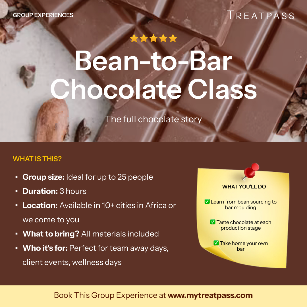Bean-to-Bar Chocolate Class group experience – TreatPass Africa