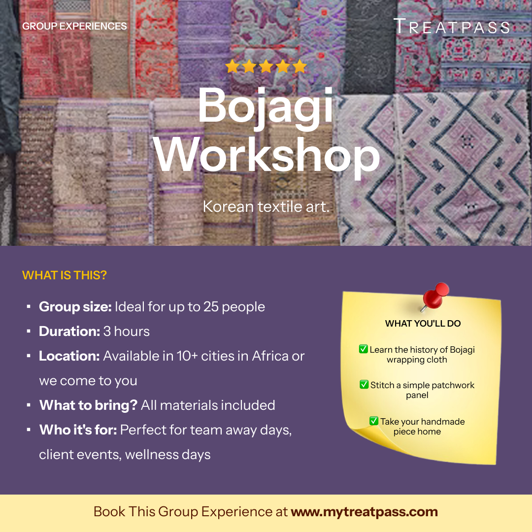Bojagi Workshop group experience – TreatPass Africa
