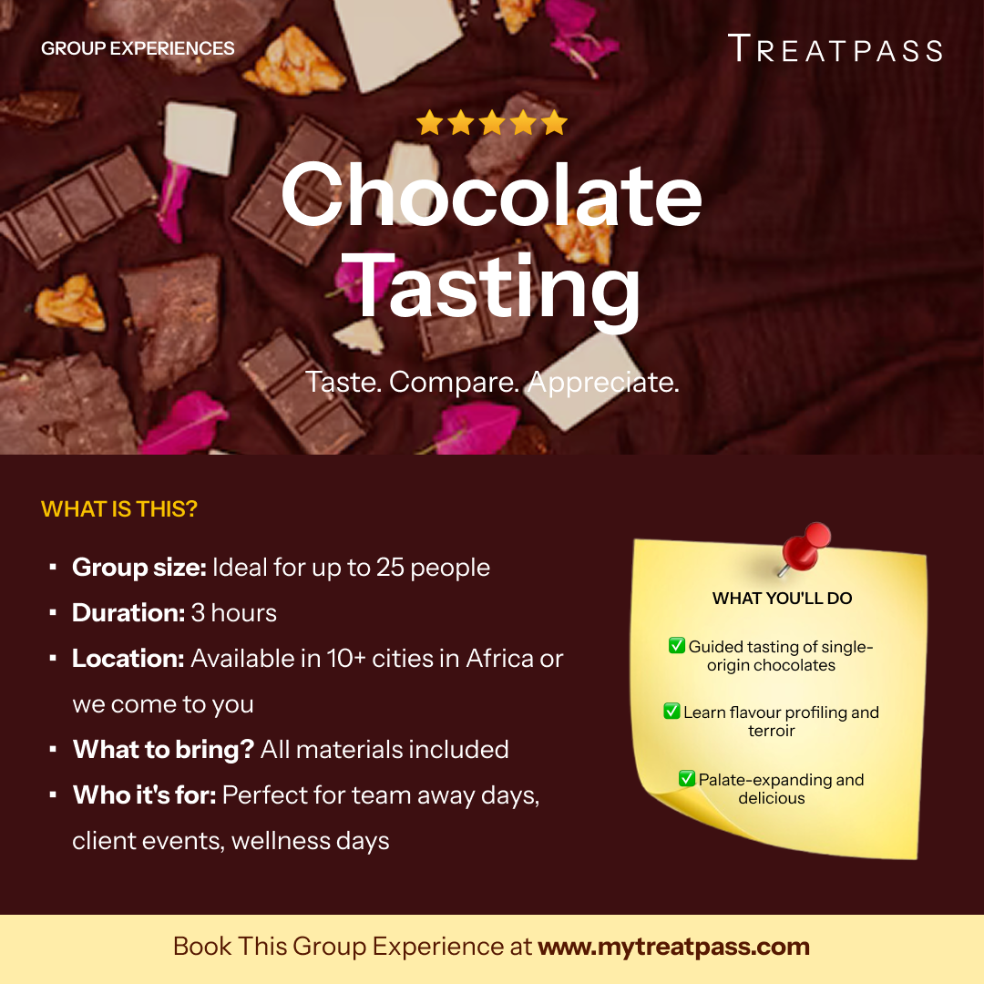 Chocolate Tasting group experience – TreatPass Africa