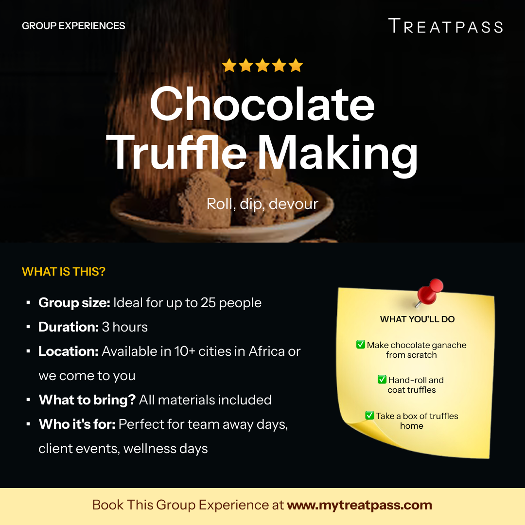 Chocolate Truffle Making group experience – TreatPass Africa