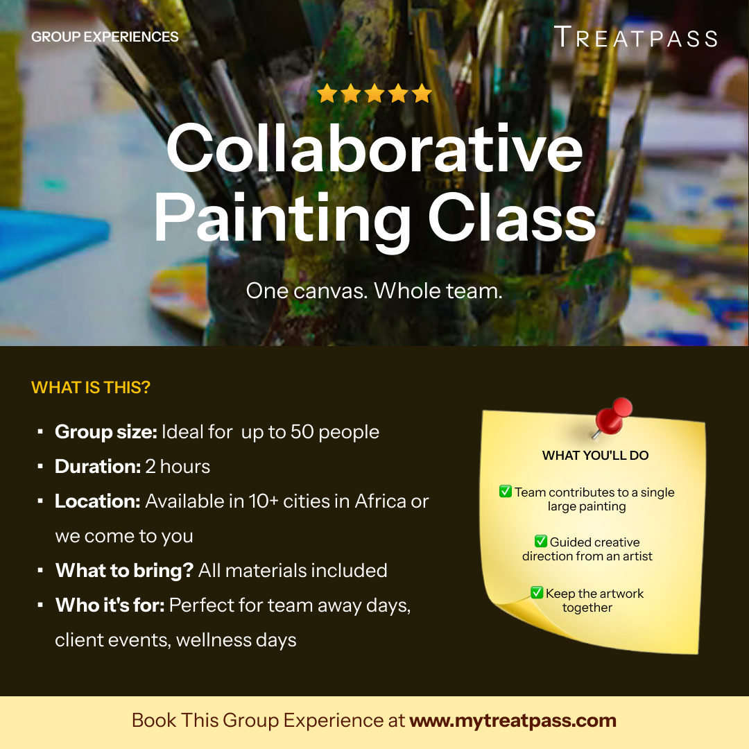 Collaborative Painting Class group experience – TreatPass Africa