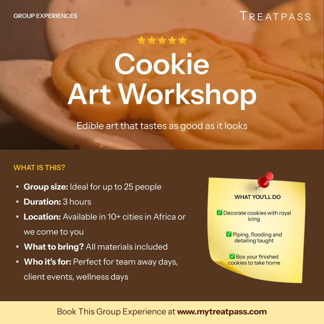 Cookie Art Workshop group experience – TreatPass Africa