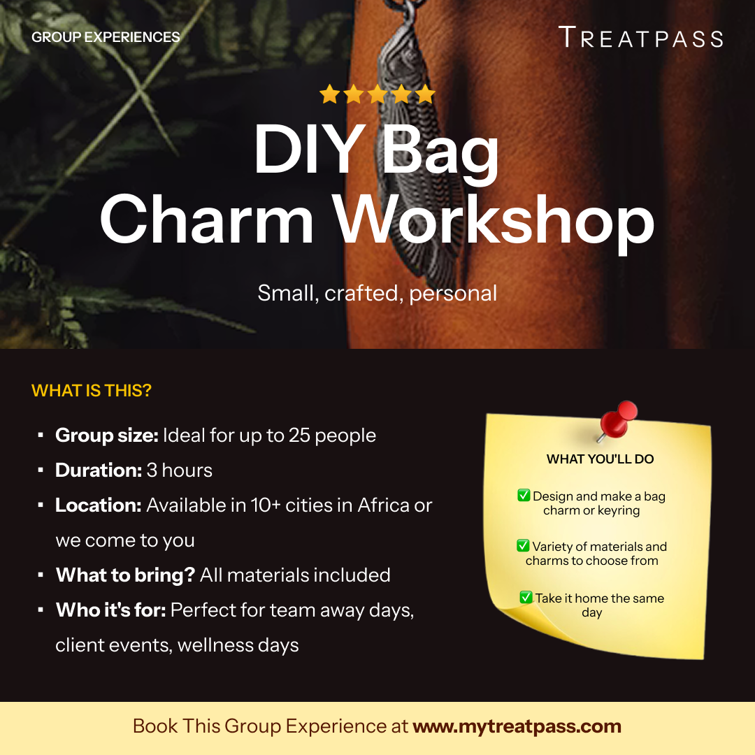 DIY Bag Charm Workshop group experience – TreatPass Africa