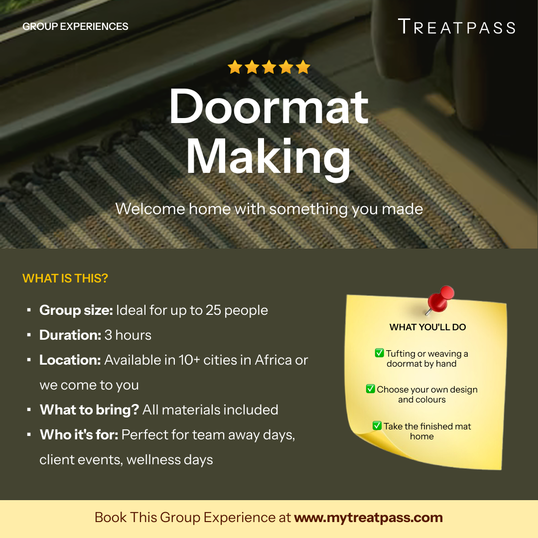 Doormat Making group experience – TreatPass Africa