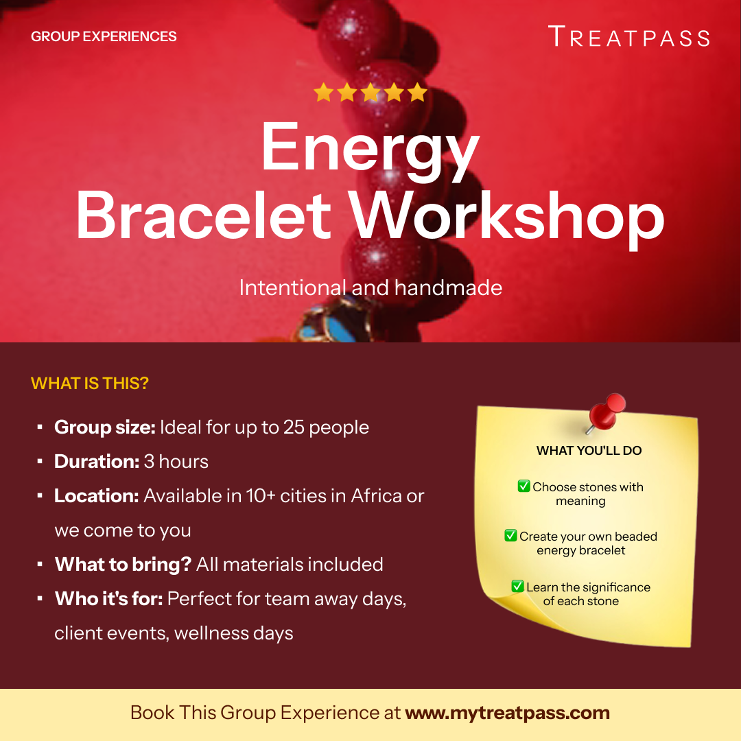 Energy Bracelet Workshop group experience – TreatPass Africa