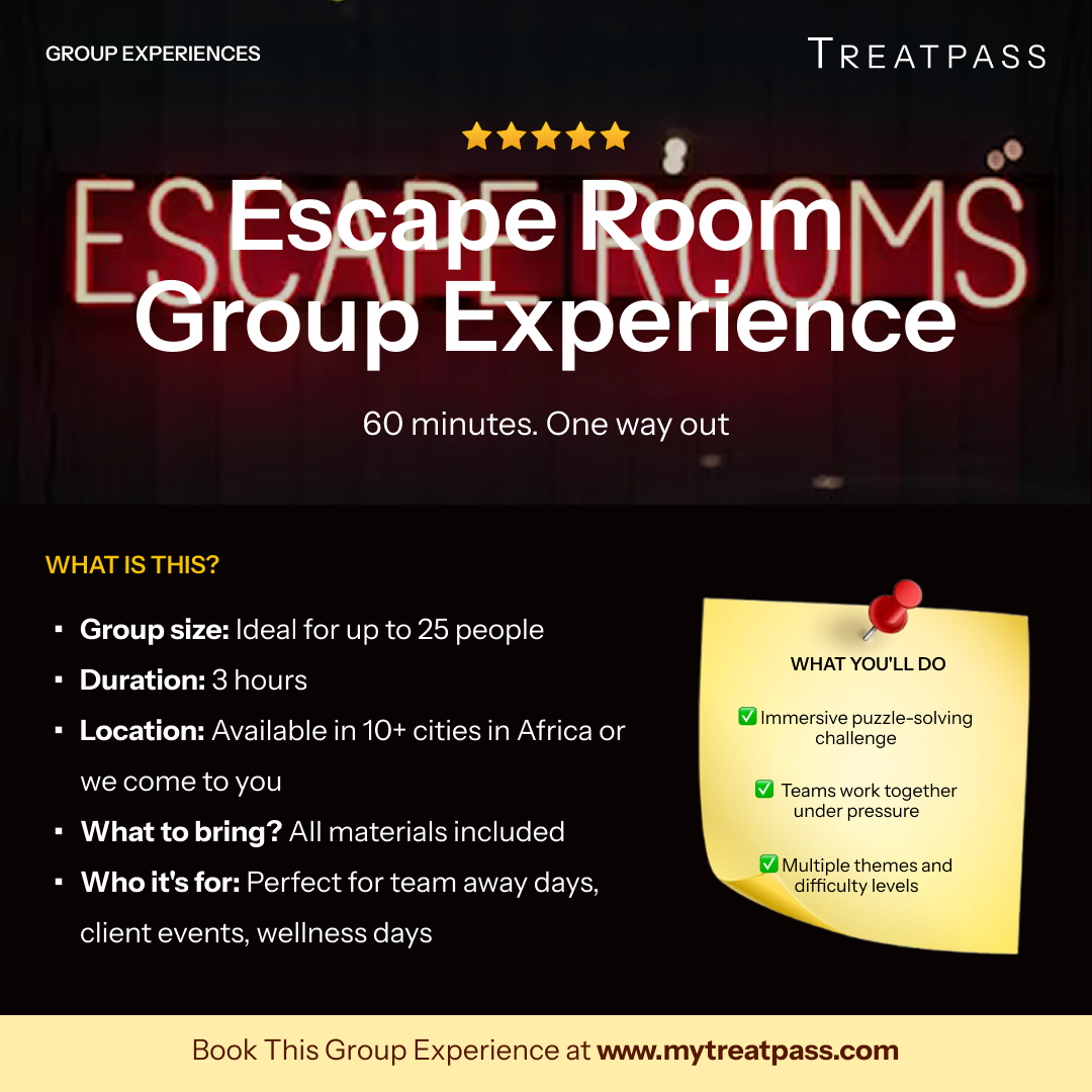 Escape Room group experience – TreatPass Africa