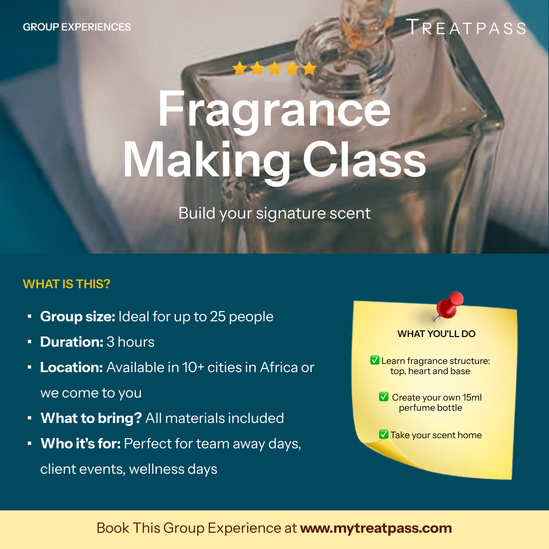 Fragrance Making Class group experience – TreatPass Africa