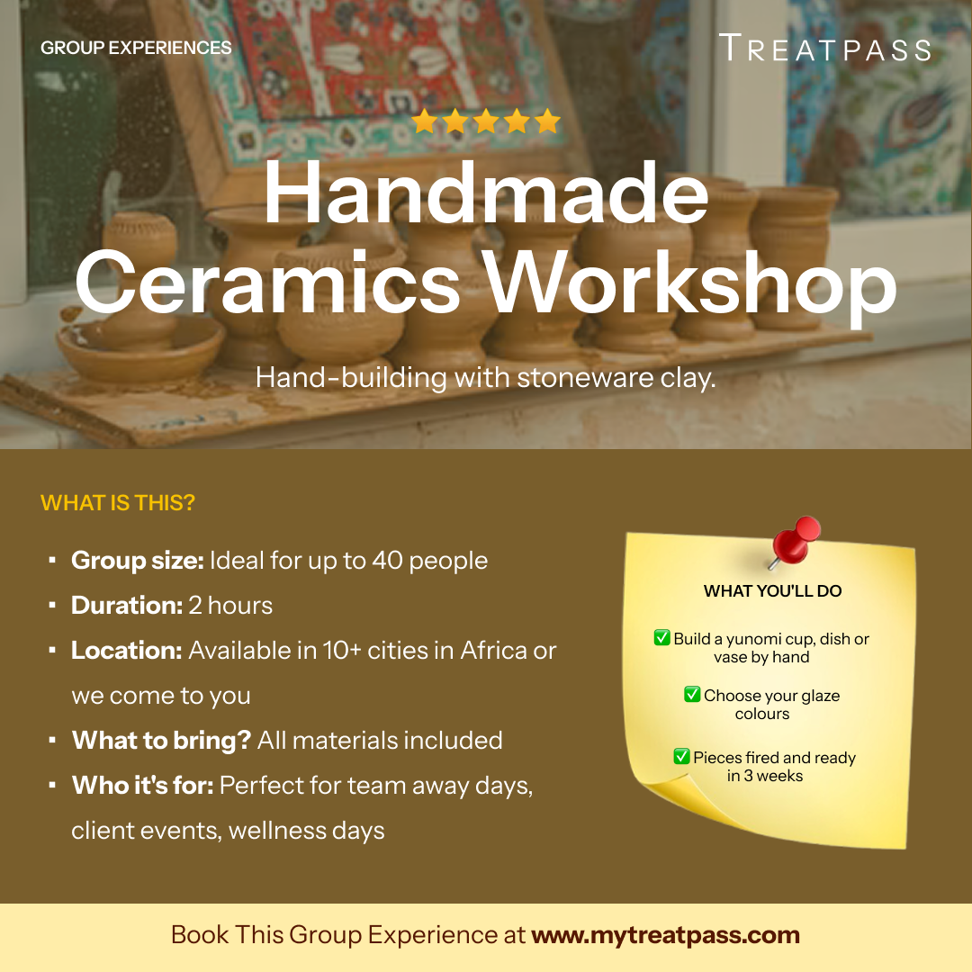 Handmade Ceramics Workshop group experience – TreatPass Africa