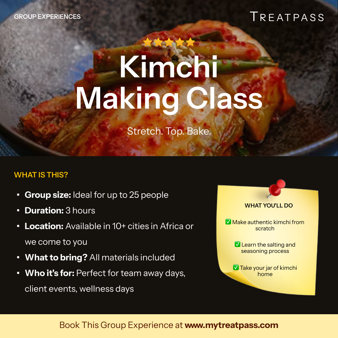 Kimchi Making Class group experience – TreatPass Africa