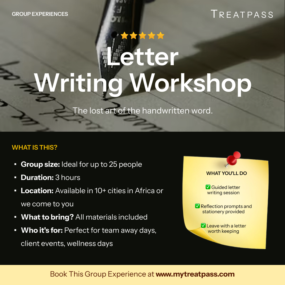 Letter Writing Workshop group experience – TreatPass Africa