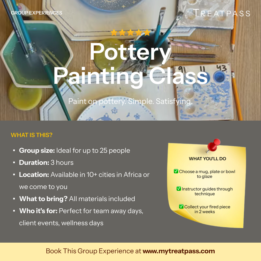 Pottery Painting Class group experience – TreatPass Africa