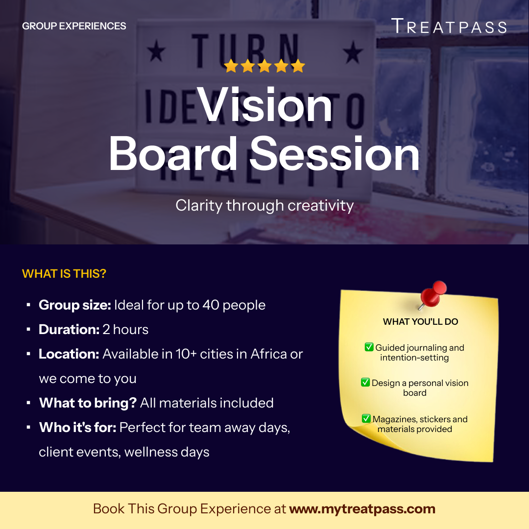 Vision Board Session group experience – TreatPass Africa