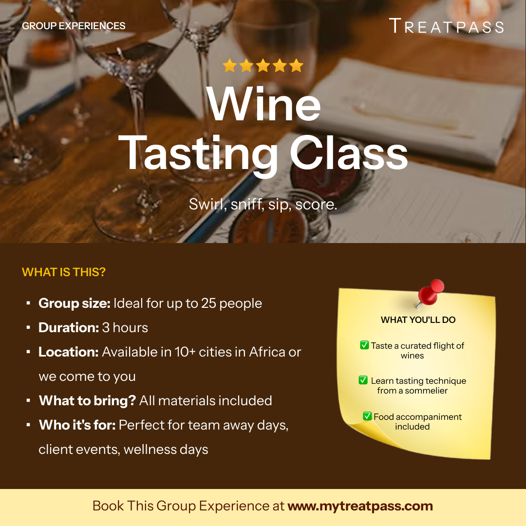 Wine Tasting Class group experience – TreatPass Africa