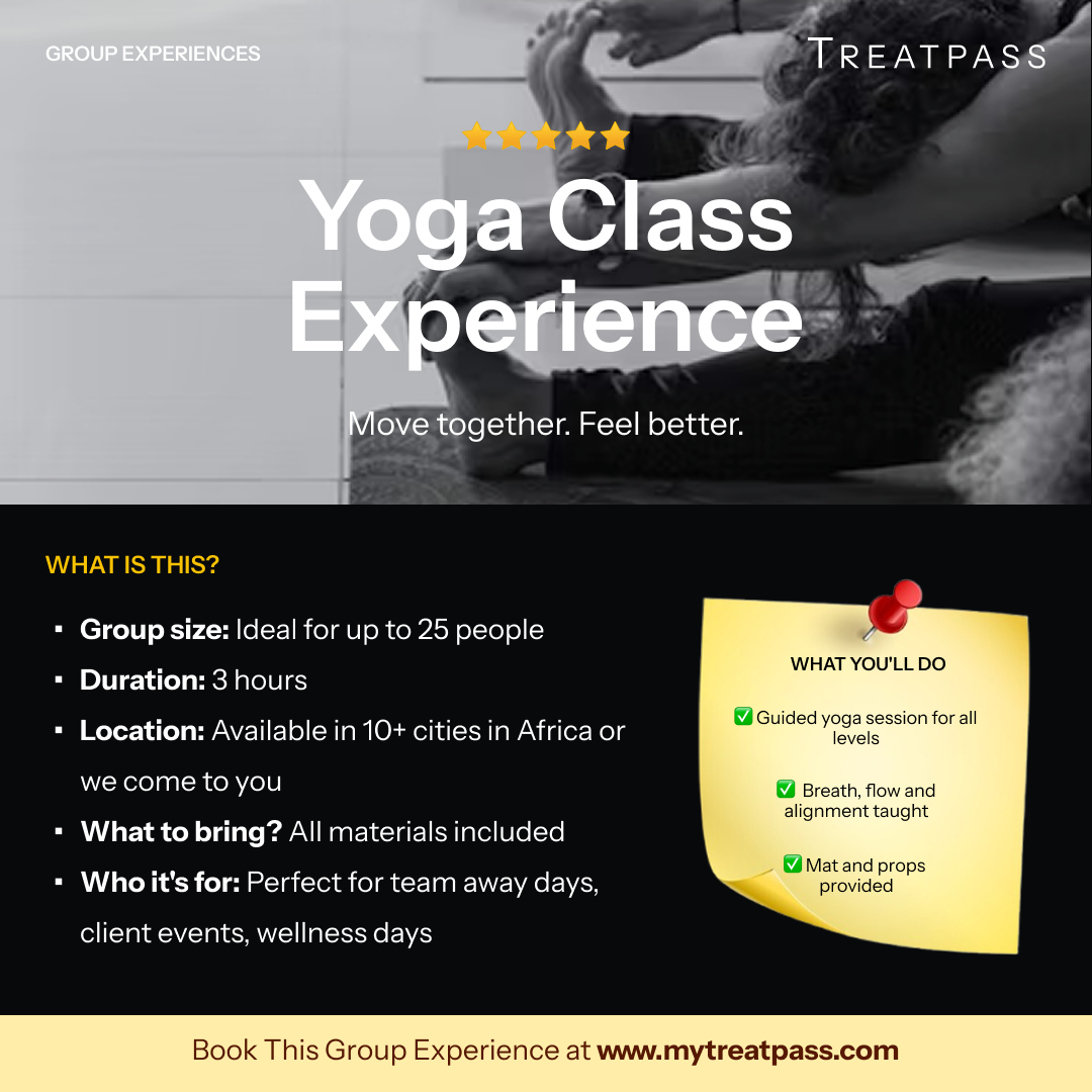 Yoga Class group experience – TreatPass Africa