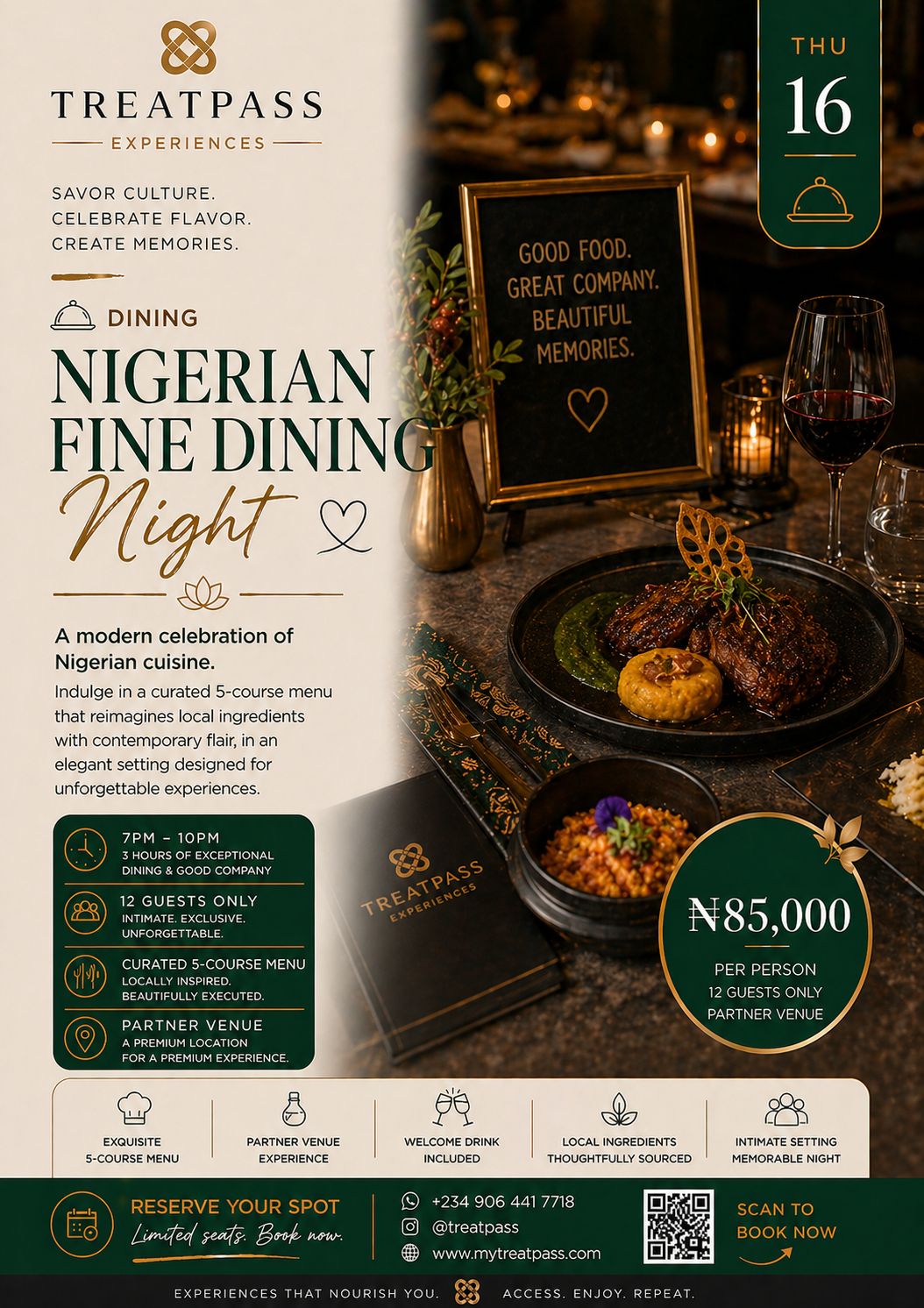 Nigerian Fine Dining Night