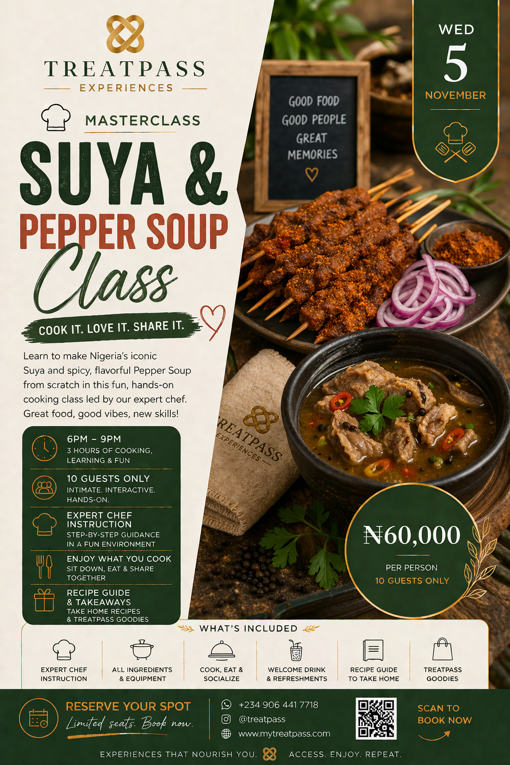 Suya & Pepper Soup Class